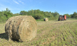 Production of rolls of alfalfa in a field in the province of Entre Rios Argentina January...