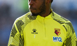 Jeremy Ngakia of Watford FC warms up during the Sky Bet Championship match between Coventr...