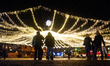 A general view of the illuminations of a light installation is seen at the city center of...