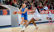Klaudia Gertchen plays during the basketball game between Wisla Krakow and KSSSE Enea AZS...