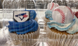 Cupcakes celebrate the Toronto Blue Jays baseball team reaching the MLB (Major League Base...
