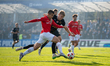 Maciej Kuziemka and Maksymilian Gandziarowski play during the game between Wisla Krakow an...
