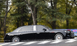 A motorcade carrying Chinese President Xi Jinping enters the Kolon Hotel in Gyeongju, Nort...
