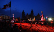 A view of the Mega Ofrenda ahead the Day of the Dead at Zocalo in Mexico City, Mexico on O...