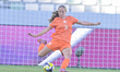Weerelts A. J. V. (Defender) of Netherlands U-17 is in action during the FIFA U-17 Women's...