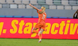 Derks R. J. E., forward of Netherlands U-17, celebrates the 2-2 goal during the FIFA U-17...