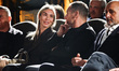 Francesco Totti and Noemi Bocchi are seen during the press conference to present the new A...