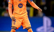 FC Barcelona defender Alejandro Balde plays during the match between Club Brugge and FC Ba...