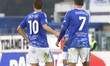 Nico Paz and Alvaro Morata play during the Serie A match between Como 1907 and Cagliari Ca...