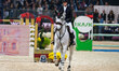 Inigo Lopez De La Osa Franco, from the Principality of Monaco, rides Jade and is in action...
