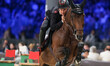 Emanuele Gaudiano from Italy rides Nikolaj de Music during the CSI5*-W Grand Prix 5, barra...