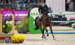 Arnaldo Bologni from Italy rides Diego del Caribe in action during the CSI5*-W Grand Prix...