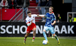 FC Utrecht defender Souffian El Karouani and AFC Ajax Amsterdam midfielder Kenneth Taylor...