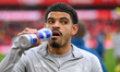 Morgan Gibbs-White of Nottingham Forest takes on fluids during the Premier League match be...