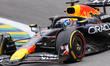 Max Verstappen of the Netherlands drives the Oracle Red Bull Racing RB21 Honda RBPT during...
