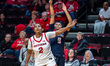 CHLOE OLIVER (9) shoots a three-pointer for the Stony Brook Seawolves during an NCAA women...