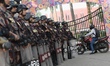 Border Guard Bangladesh (BGB) personnel stand guard in Dhaka, Bangladesh, on November 12,...
