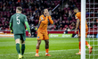 Netherlands forward Memphis Depay plays during the match between the Netherlands and Lithu...