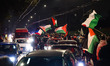 Demonstrators participate in the demonstration in support of Palestine, Freedom Flotilla C...