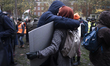 Around 100 demonstrators are arrested at Tavistock Square in London, United Kingdom, on No...