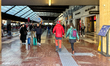 Travelers wait at Firenze Santa Maria Novella (Firenze SMN) in Florence, Tuscany, Italy, o...