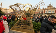 KRAKOW, POLAND – NOVEMBER 29:A view of the Christmas market in Krakow’s Main Market Squar...
