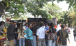 Guests are registered during the Firewood Jollof Festival 2.0 at Muri Okunola Park in Vict...