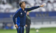 Julen Lopetegui, Head Coach of Qatar, reacts during the Group A FIFA Arab Cup 2025 match b...