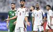 Tarek Salman of Qatar reacts during the Group A FIFA Arab Cup 2025 match between Syria and...