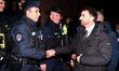 The Mayor of Lyon, Gregory Doucet, reviews the security and anti-terrorism measures for th...
