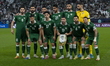 The starting players of Syria pose for a group photo in Doha, Qatar, on December 07, 2025,...