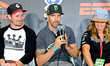 Morgan Wade, Jamie Bestwick and Tarah Gieger attend the X Games press conference at Circui...