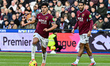 Mateus Fernandes of West Ham goes forward with the ball during the Premier League match be...