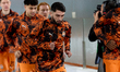 Irakli Azarov of Shakhtar enters the pitch ahead of the UEFA Conference League league phas...