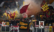 Supporters of A.S. Roma attend the 15th day of the Serie A Championship between A.S. Roma...
