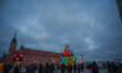 Illuminated decorations are seen in the Old Town for Christmas season is seen in Warsaw, P...