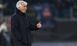 Gian Piero Gasperini, coach of A.S. Roma, participates in the 15th day of the Serie A Cham...