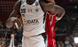 Momo Diouf plays during the 11th league match of the LBA between EA7 Emporio Armani Milano...