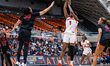 FADIMA TALL (5) of the Princeton Tigers attempts a two-point field goal during an NCAA wom...