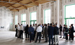 A moment of the institutional visit to the Olympic Village of the XXV Olympic and Paralymp...