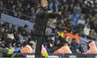 Manchester City F.C. manager Pep Guardiola gesticulates during the Carabao Cup Quarter Fin...