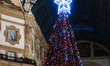 A general view of the Motorola Christmas Tree is in Galleria Vittorio Emanuele II in Milan...