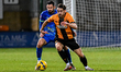 Louis Appere (9 Cambridge United) goes forward with the ball during the Sky Bet League 2 m...