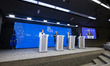 General view of the joint press conference with the President of the European Commission U...