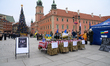Relatives of Ukrainian soldiers and their supporters take part in a picket under the sloga...
