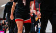 KAETY L'AMOREAUX (4) of the Fairfield Stags exits the court during an NCAA women's basketb...