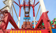 The bridge crane lifts containers for cargo ships at Qianwan Port in Qingdao, Shandong Pro...