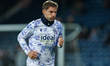 Chris Mepham of West Bromwich Albion warms up during the Sky Bet Championship match betwee...