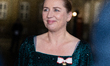 Danish Prime Minister Mette Frederiksen arrives at the Royal Couple's New Year's levee and...