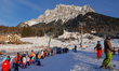 The ski area of the Ehrwalder Wettersteinbahnen is active with ski teaching and ski school...